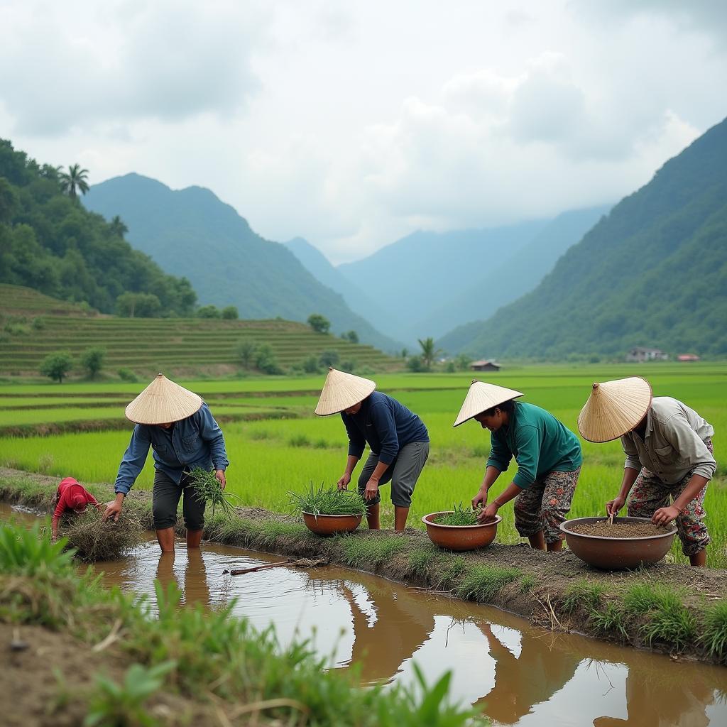 Cuộc sống thường nhật của người dân tại Xã Phước Hiệp Huyện Phước Sơn Tỉnh Quảng Nam gần Đà Nẵng
