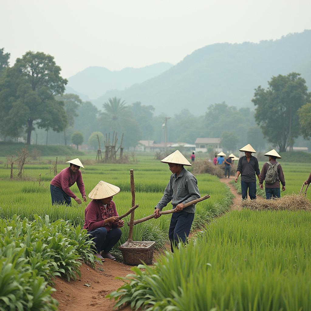 Hinh anh doi song thuong ngay cua nguoi dan tai Xa Tan Thanh Tuyen Quang.