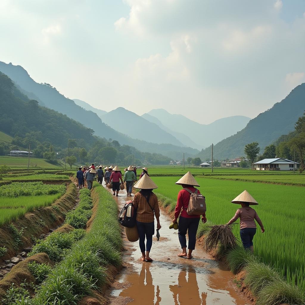 Hình ảnh đời sống sinh hoạt và hoạt động của người dân tại Xã Yên Lập Phú Thọ