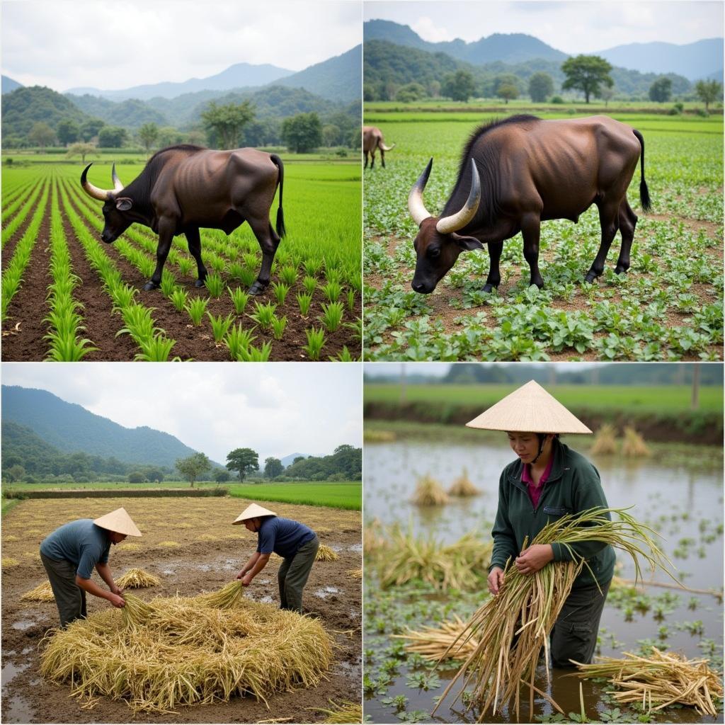 Hoạt động đời sống nông nghiệp đặc trưng của người dân tại Xã Hùng Mỹ, Tỉnh Tuyên Quang
