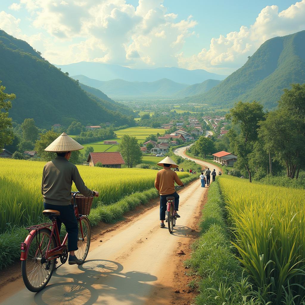 Hoạt động đời sống nông thôn và sinh hoạt thường nhật tại Xã Đào Xá Phú Thọ