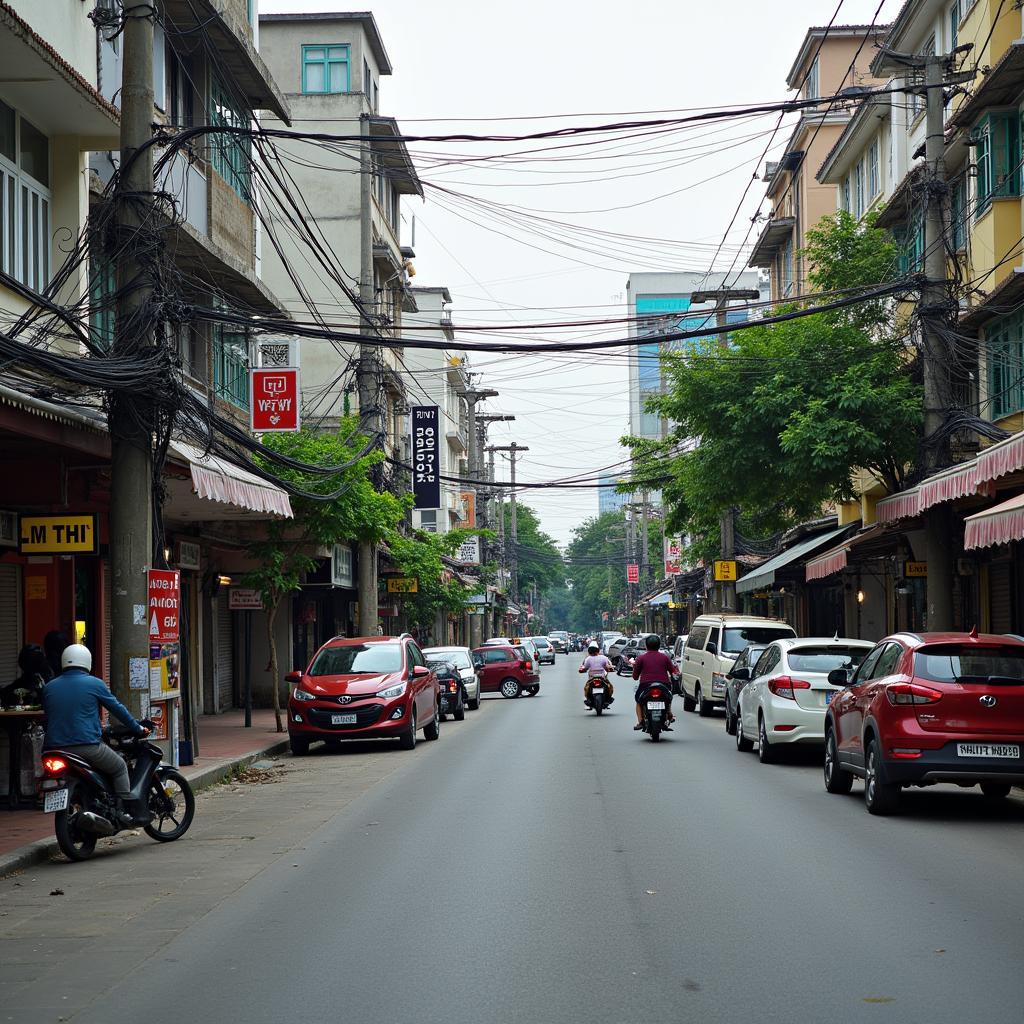 Toàn cảnh khu vực đường Bình Thới gần Vy Vy Shop Quận 11 tấp nập người qua lại