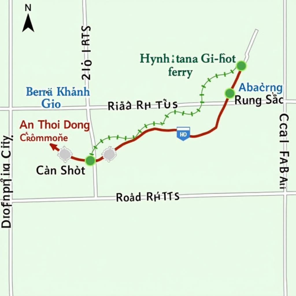Hướng dẫn đường đi bằng xe máy đến Xã An Thới Đông, Huyện Cần Giờ, Thành phố Hồ Chí Minh qua đường Rừng Sác