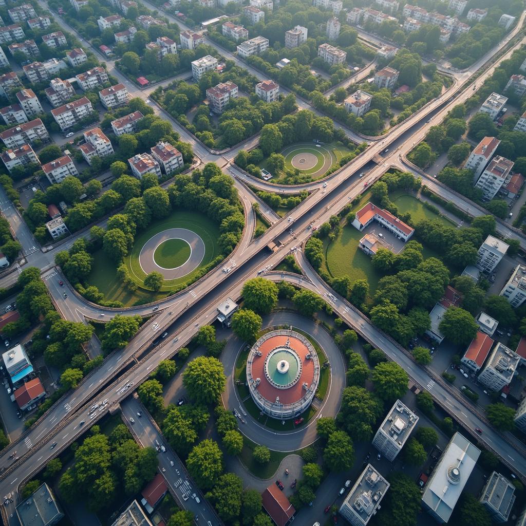 Đường đi đến Xã Quang Minh, Huyện Mê Linh, Hà Nội, thể hiện các tuyến đường bộ chính và chỉ dẫn di chuyển