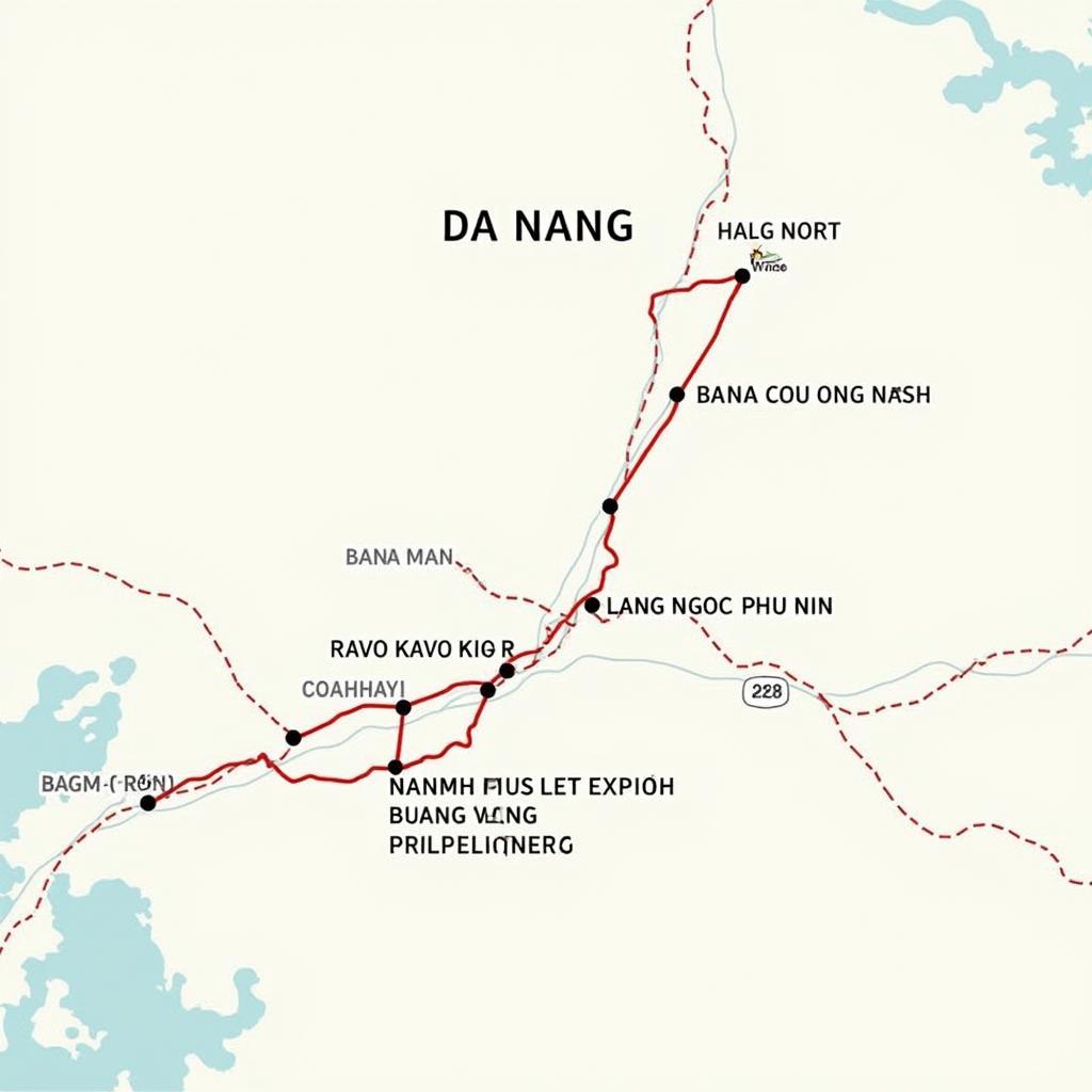 Chỉ đường chi tiết đến Xã Lãnh Ngọc, Phú Ninh từ trung tâm Đà Nẵng