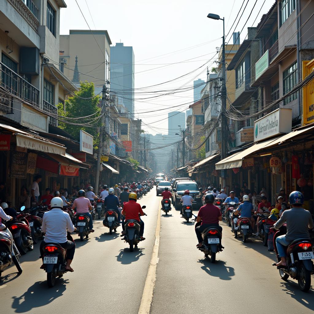 Toàn cảnh giao thông nhộn nhịp và sầm uất trên Đường Mã Lò quận Bình Tân