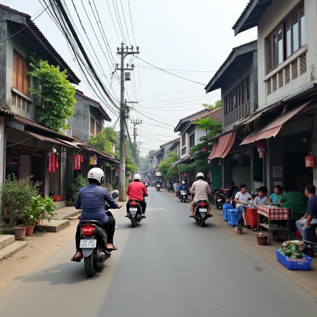 Hình ảnh đời sống thường nhật trên các con phố tại Phường Thanh Miếu Phú Thọ