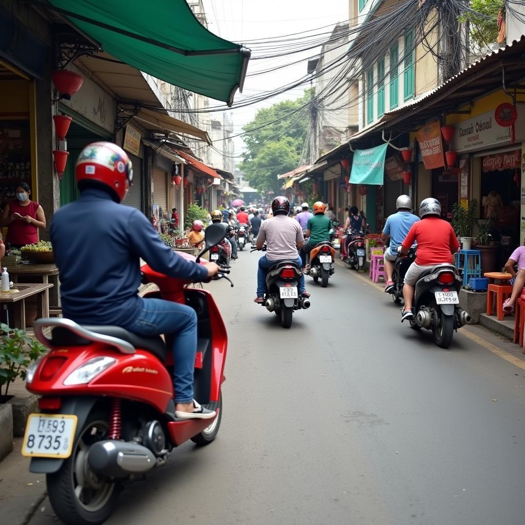 Con đường nhộn nhịp tại Phường Bình Thới Quận 11 Thành phố Hồ Chí Minh