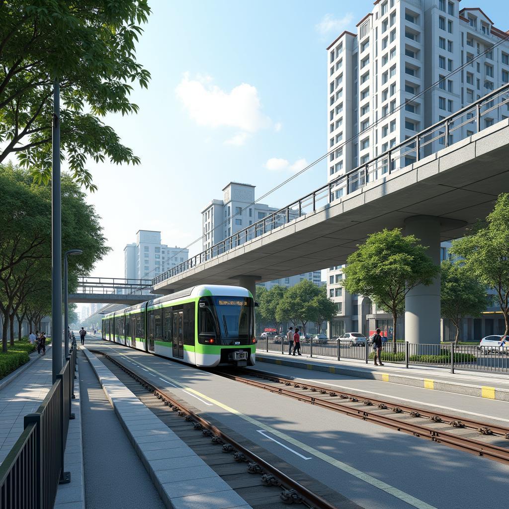 Hinh anh nha ga metro binh thai thuoc tuyen so 1 tai thanh pho thu duc hien dai