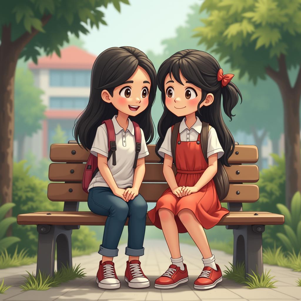 Hai người bạn học trò làm hòa sau mâu thuẫn, củng cố thêm tình bạn thân thiết và sự gắn kết