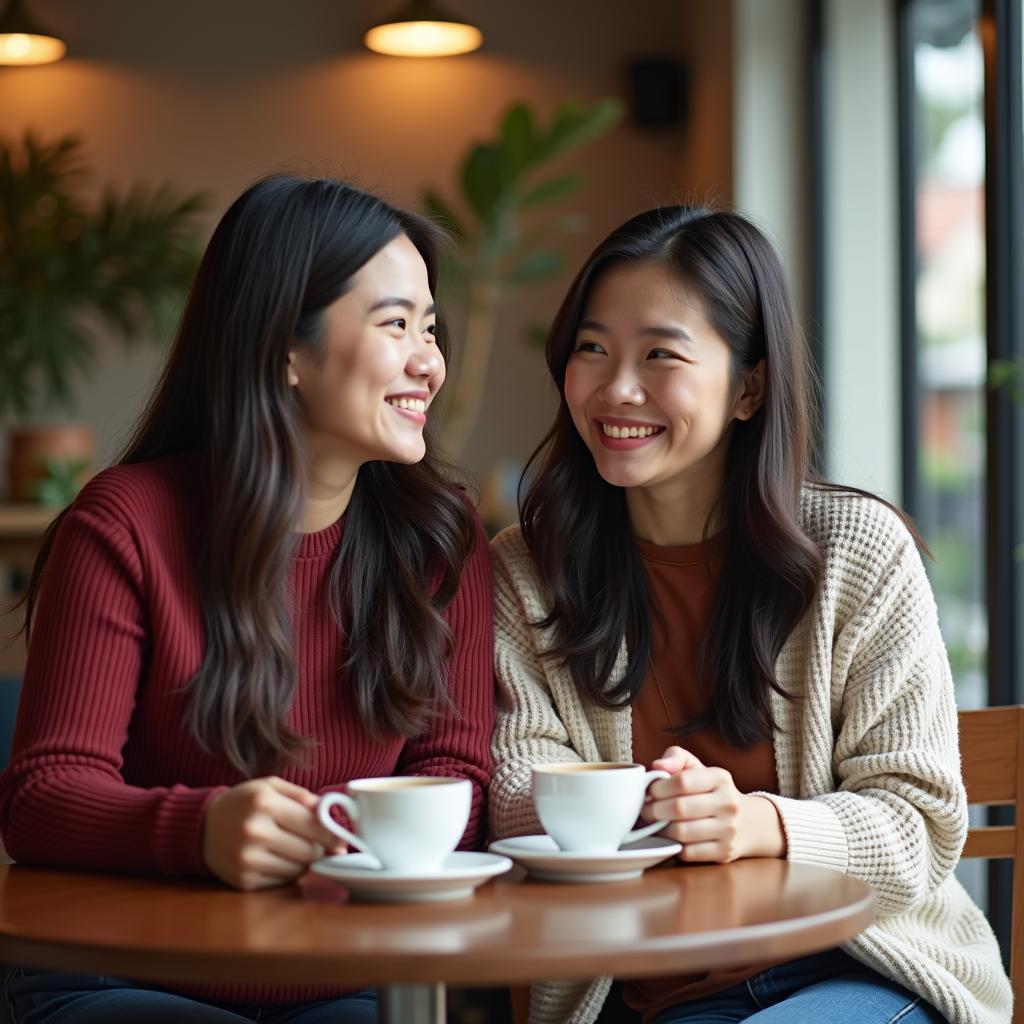 Gắn kết tình cảm chị em gái khi trưởng thành qua những hoạt động đơn giản như cùng nhau uống trà