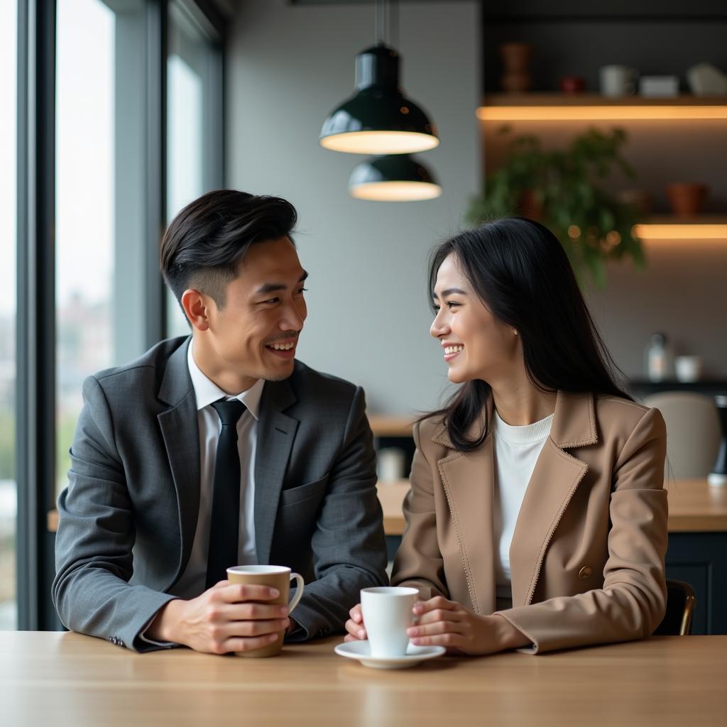 Hai người bạn thân đang thảo luận về ranh giới tình bạn và công việc tại văn phòng để tránh xung đột