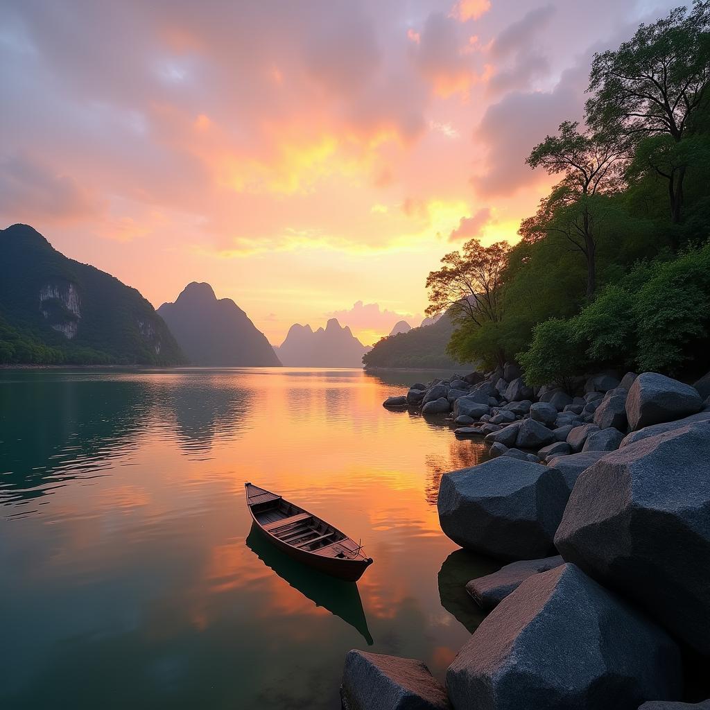 Toàn cảnh Hồ Đá Đen thơ mộng tại Xã Bình Giã, một điểm đến du lịch sinh thái lý tưởng ở Châu Đức