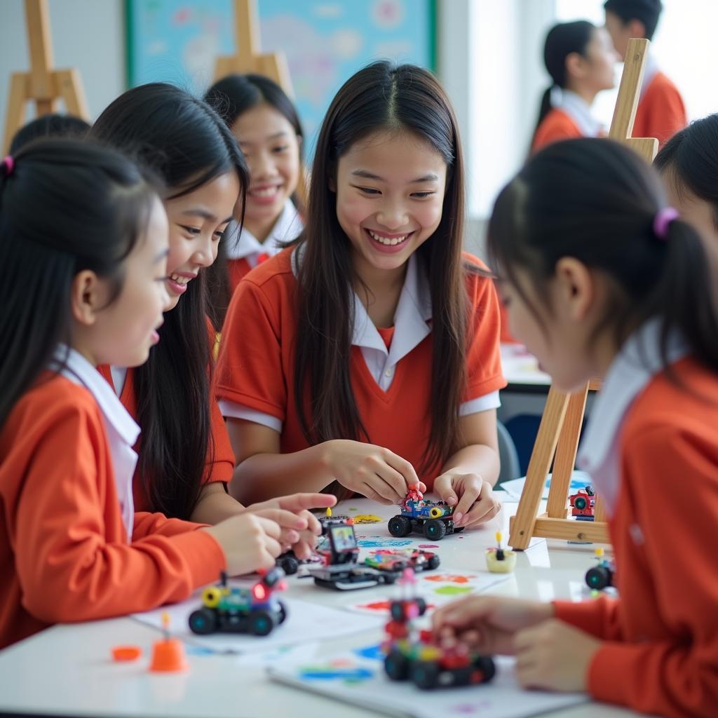Học sinh Trường THCS Trần Bội Cơ quận 5 năng động tham gia các hoạt động ngoại khóa, câu lạc bộ kỹ năng và thể thao.