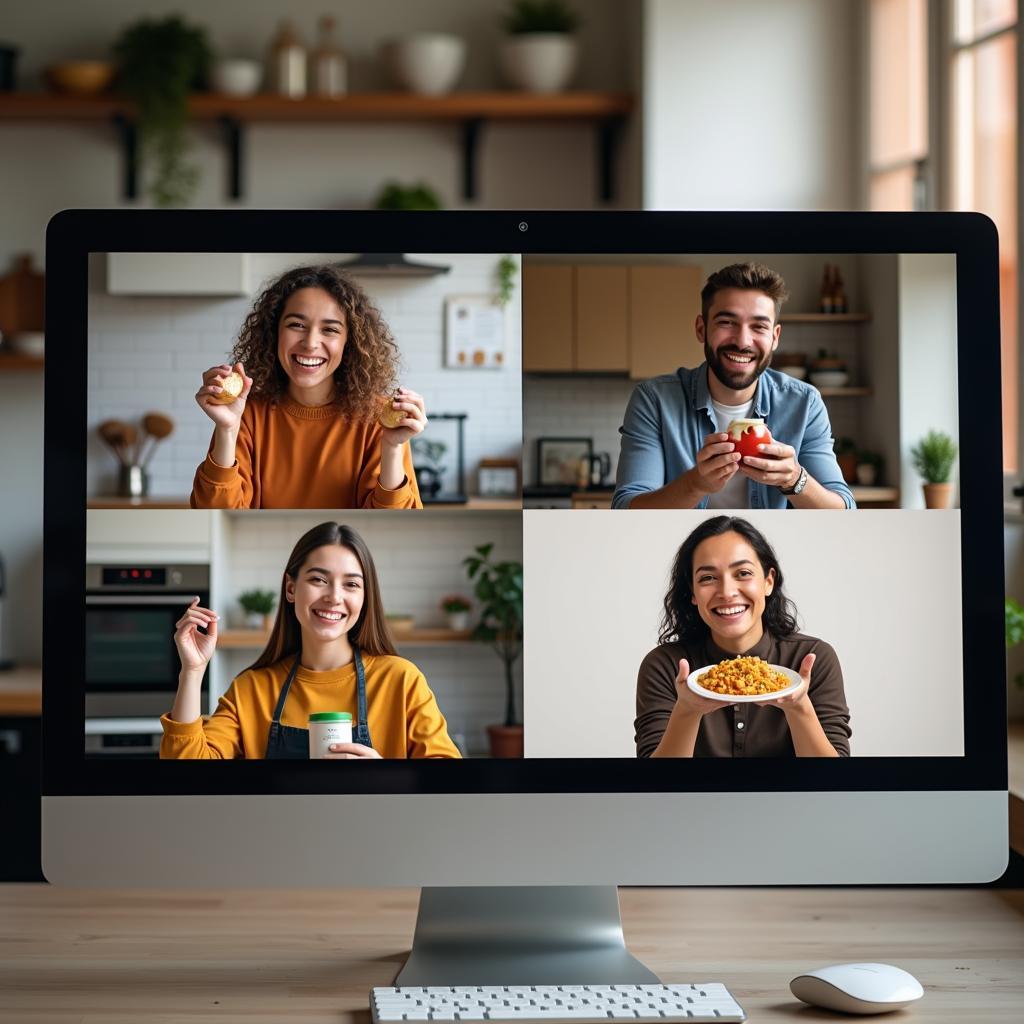 Nhóm bạn thân cùng tham gia một workshop online, một cách hiệu quả để duy trì tình bạn qua mạng xã hội