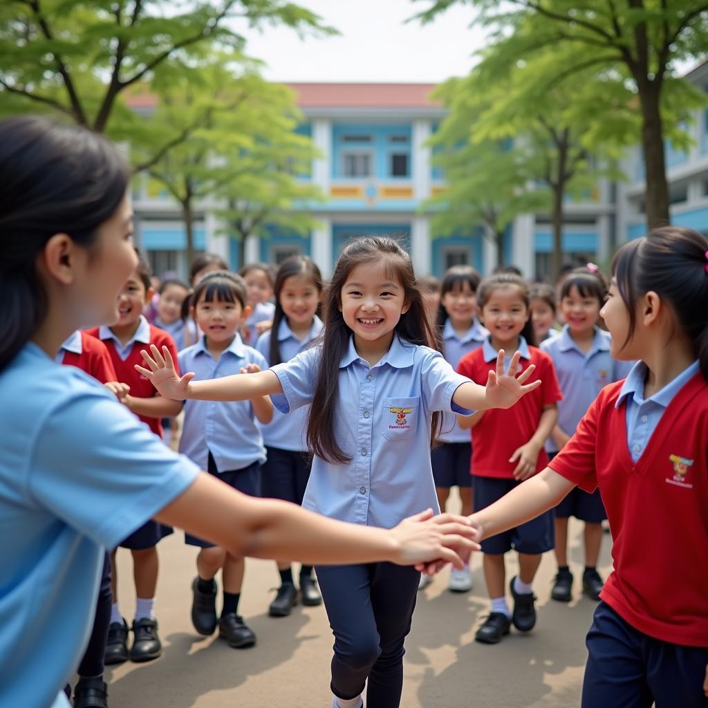 Học sinh Trường Tiểu học Lê Văn Thế, Củ Chi hào hứng tham gia hoạt động ngoại khóa ngoài trời