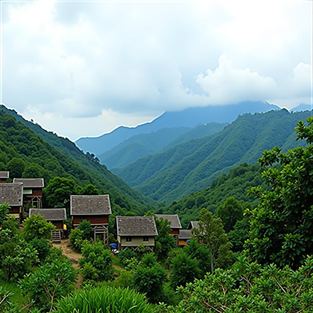 Vẻ đẹp hoang sơ của Xã Hùng Lợi, Tỉnh Tuyên Quang với núi rừng và những nếp nhà bản địa