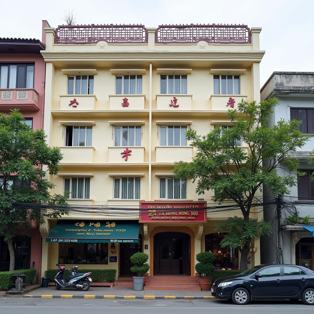 Hình ảnh mặt tiền Khách sạn Cẩm Hà tại Lý Nam Đế Năm Căn Cà Mau
