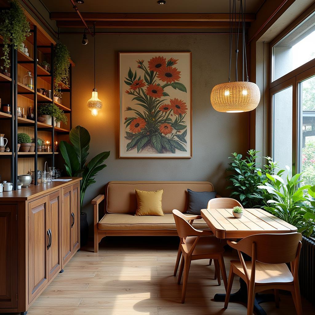 Không gian ấm cúng và độc đáo tại Coffee Trà sữa Hội Quán Bình Châu Bình Sơn