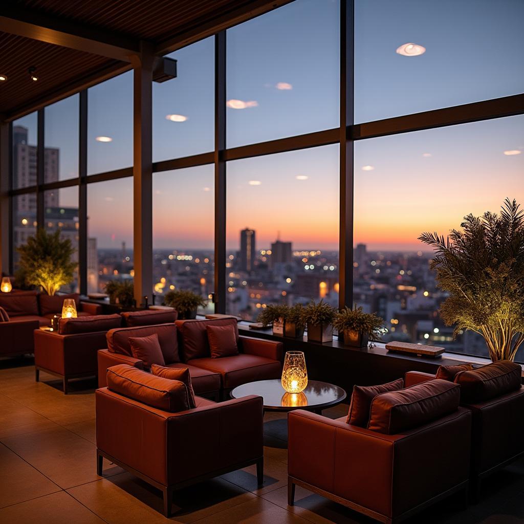 Thiết kế và sắp đặt chỗ ngồi thoáng đãng tại Heli Hub Rooftop 178 Nguyễn Văn Công, Q. Gò Vấp.