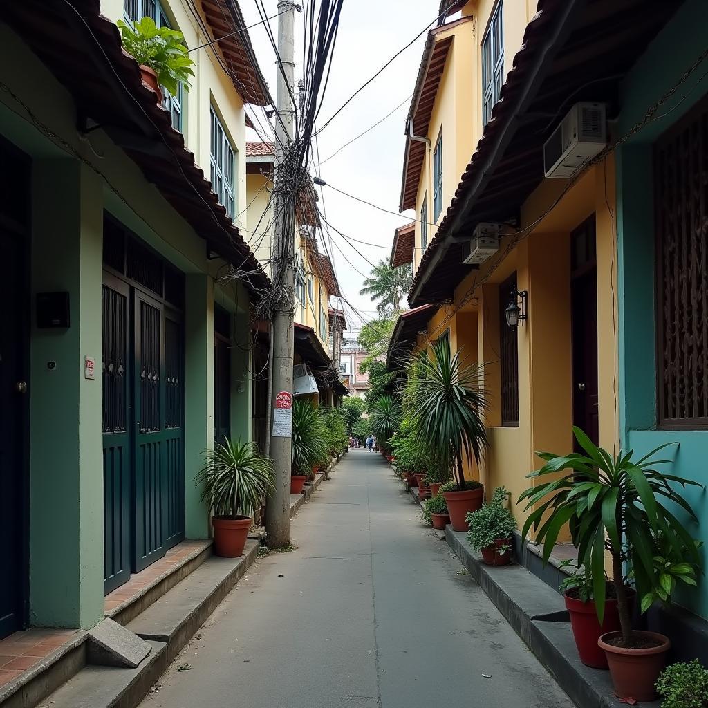 Không gian yên bình bên trong Hẻm 80/8 Hồ Biểu Chánh, quận Phú Nhuận với nhà phố và văn phòng nhỏ