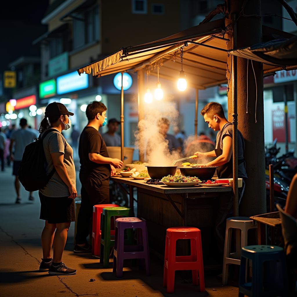 Khám phá khu ẩm thực đêm hấp dẫn tại Phường Đông Hòa với đa dạng các món ăn đường phố