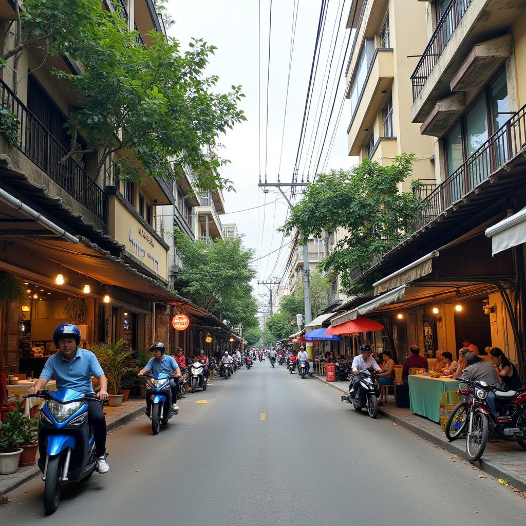 Toan canh khu vuc do thi gan cau rach cay phuong 10 quan 6 tphcm