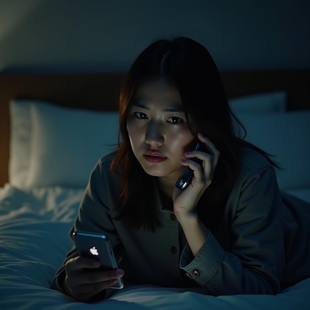 Người phụ nữ mệt mỏi và kiệt sức vì tình bạn một chiều thiếu ranh giới lành mạnh.
