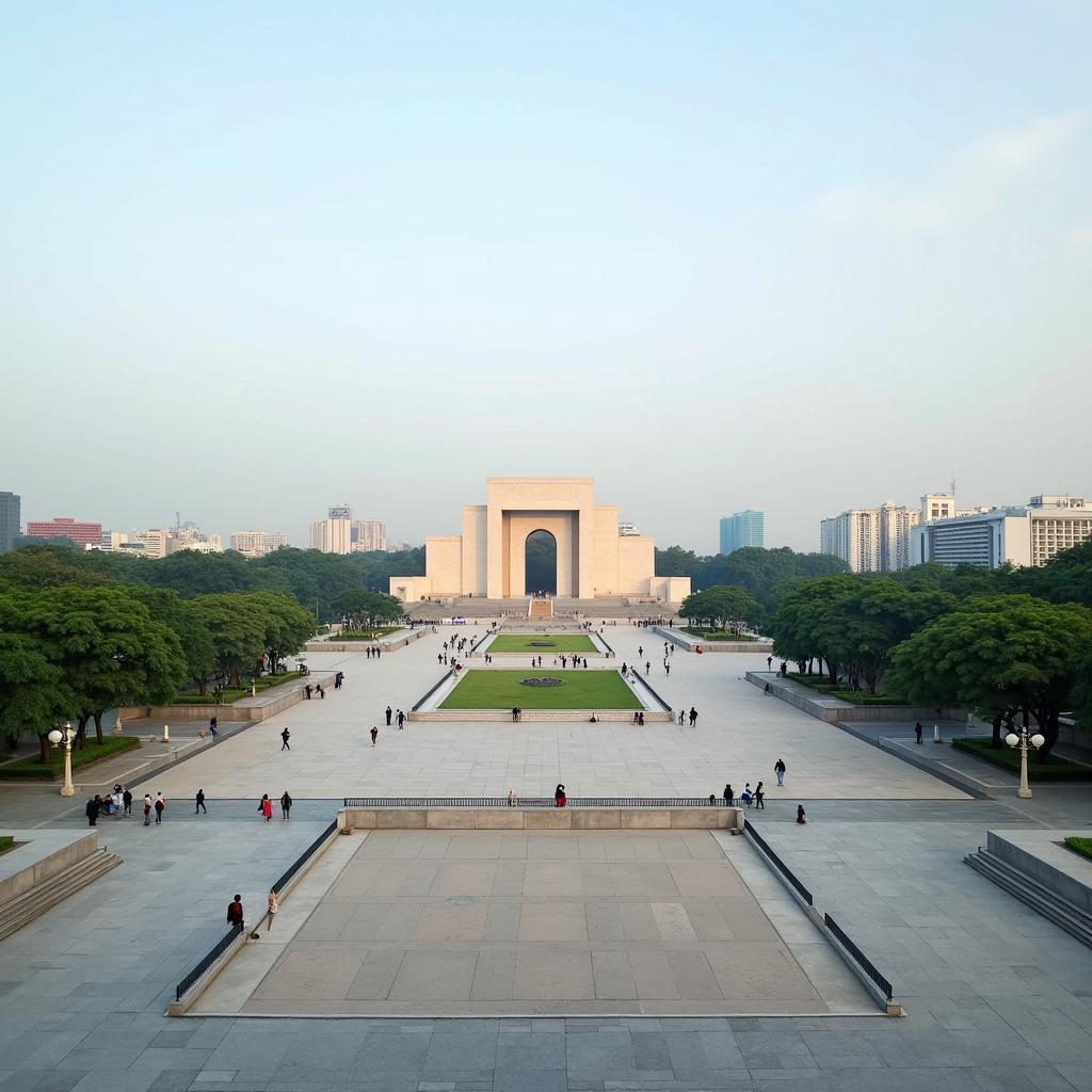 Hinh anh Lăng Chủ tịch Hồ Chí Minh va Quảng trường Ba Đình tai Quận Ba Đình Ha Noi