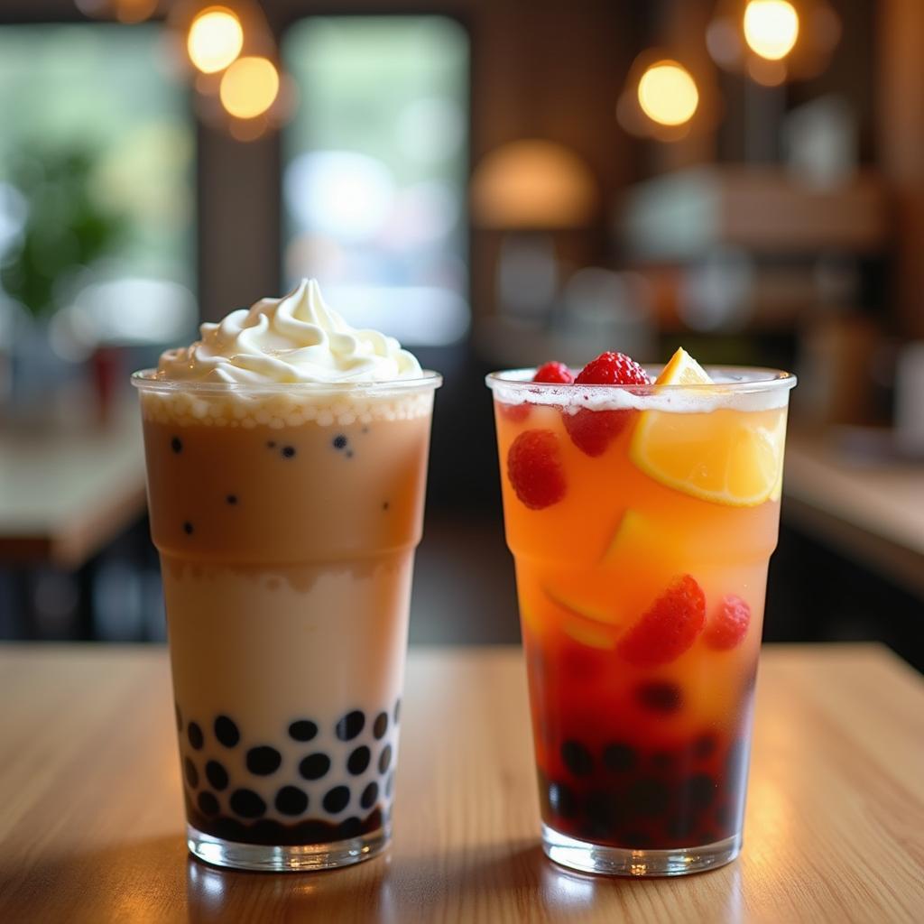 Cận cảnh ly trà sữa trân châu đường đen hấp dẫn tại Trà sữa Chill gần trường Phan Văn Hùng, Sóc Trăng