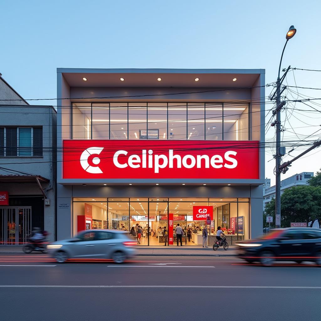 Mặt tiền cửa hàng CellphoneS Biên Hòa, 1143 Phạm Văn Thuận, T. Đồng Nai nổi bật và dễ nhận diện trên con đường sầm uất