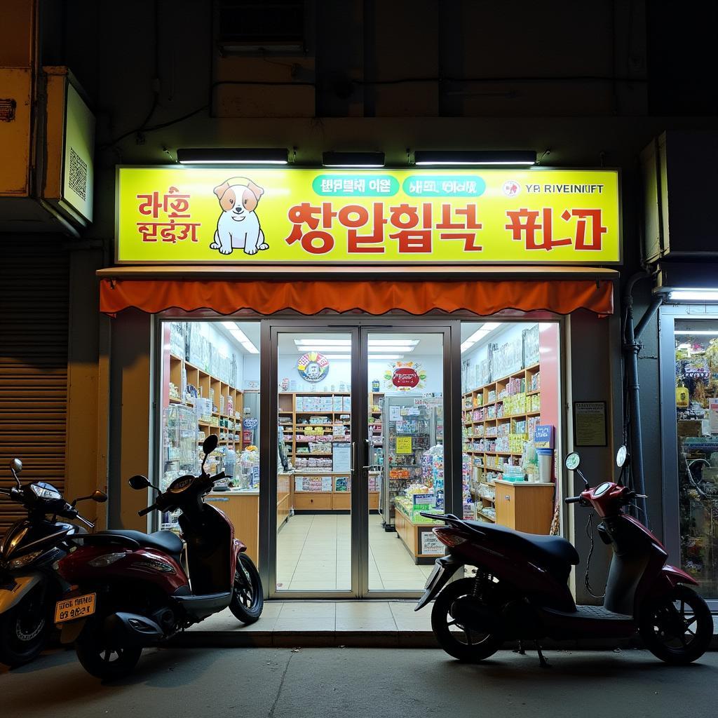 Mặt tiền cửa hàng Pet Mart Quang Trung tại địa chỉ 312 Quang Trung, Phường 10, Gò Vấp dễ dàng tìm thấy.