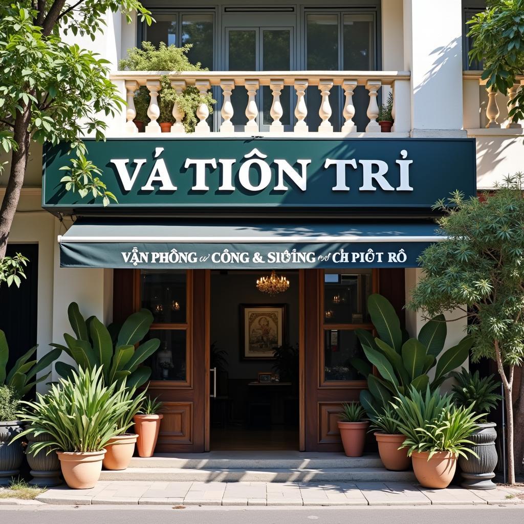 Hình ảnh mặt tiền Văn phòng công chứng Vũ Tiến Trí tại thôn Lam Sơn, xã Ngọc Sơn, Chương Mỹ