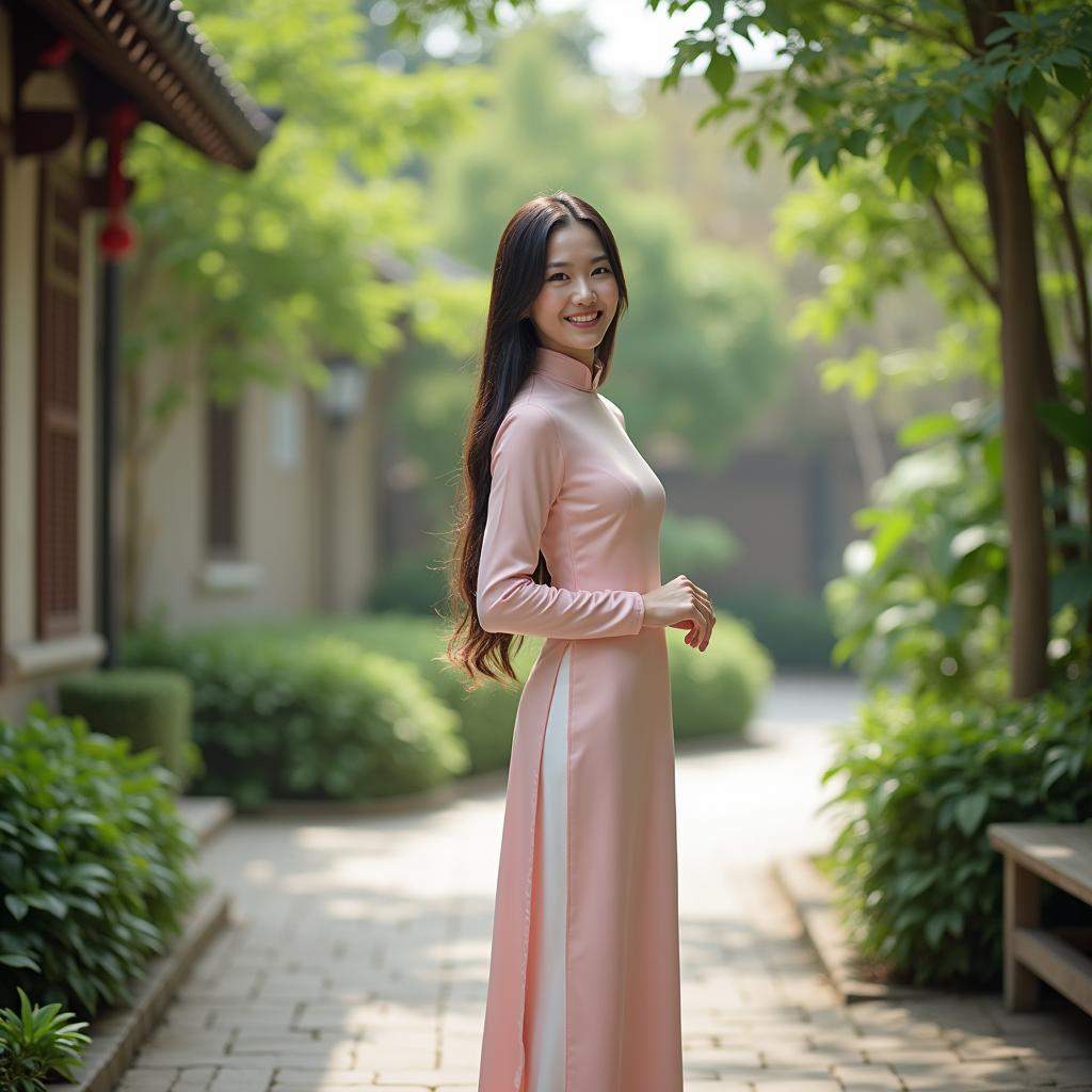 Phụ nữ Việt Nam mơ thấy mặc áo dài mới thướt tha là điềm báo may mắn về danh tiếng và hỷ sự