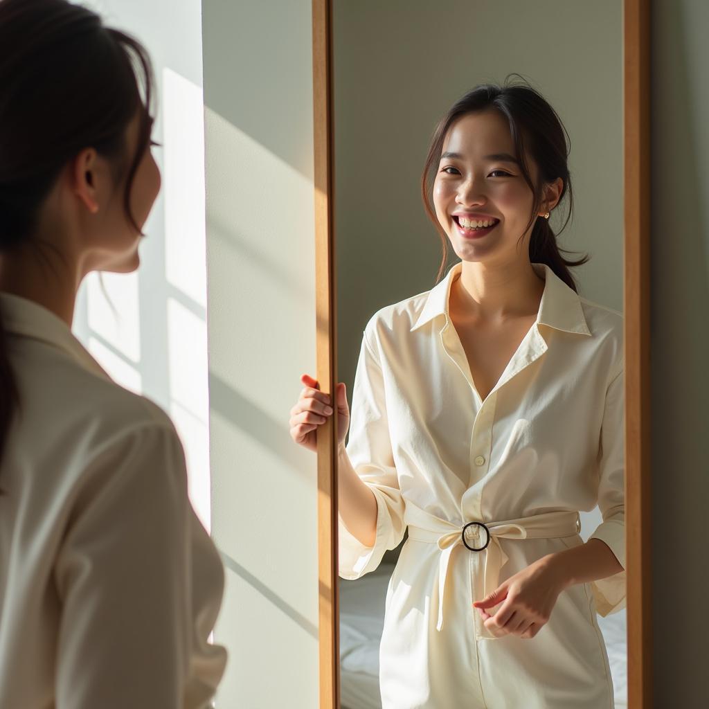 Giải mã ý nghĩa giấc mơ thấy mặc quần áo mới báo hiệu một khởi đầu tươi sáng và đầy hy vọng