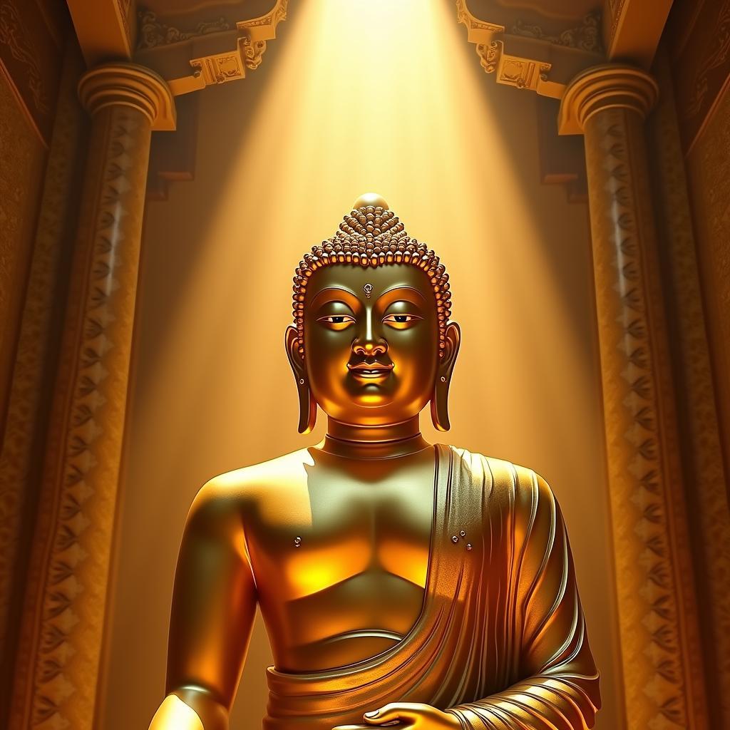 Giải mã giấc mơ thấy tượng Phật bằng vàng sáng chói báo hiệu điềm lành về tài lộc và công danh