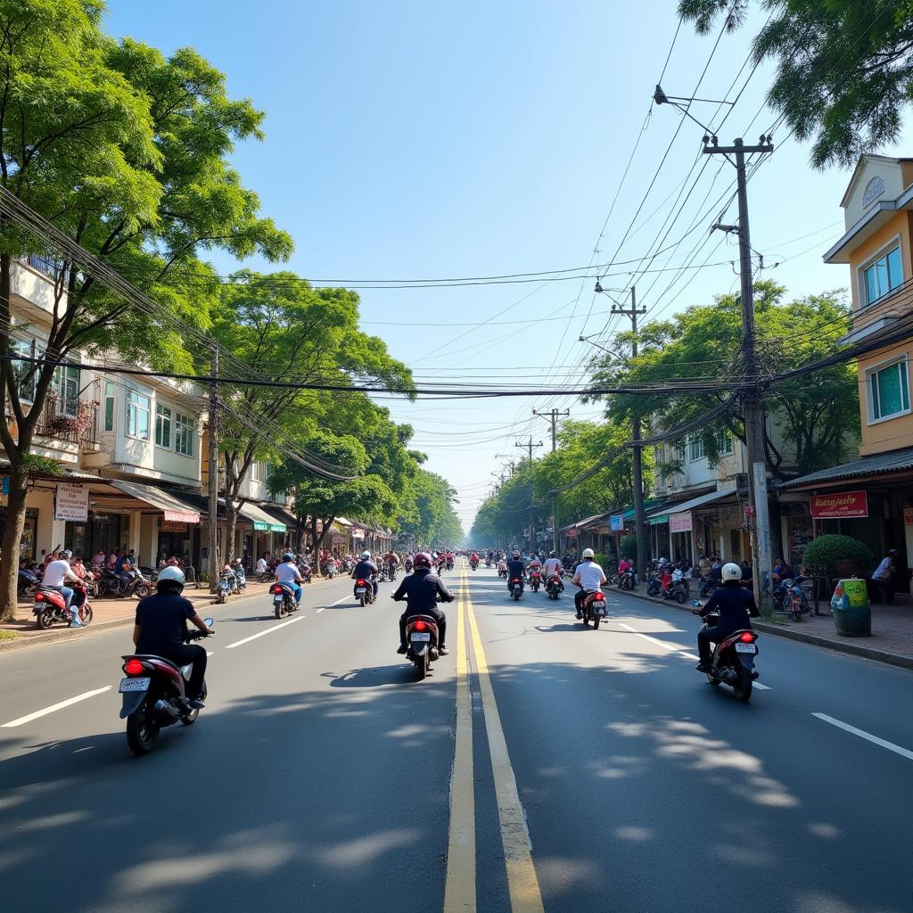 Hình ảnh Ngã ba Đồn sầm uất tại xã Đông Thạnh, huyện Hóc Môn, một nút giao thông quan trọng