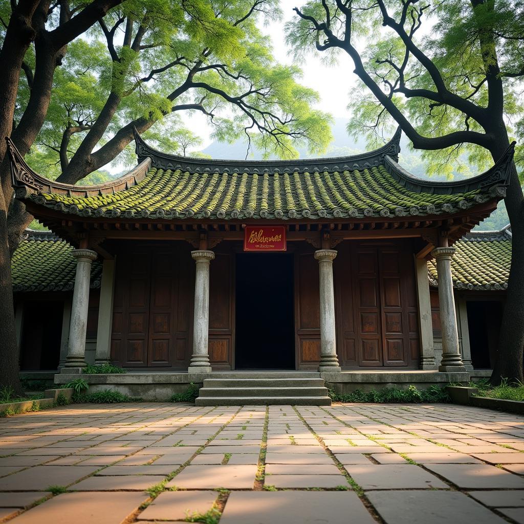 Nét đẹp kiến trúc cổ kính của đình làng, trung tâm văn hóa tâm linh của người dân xã Bắc Lũng.