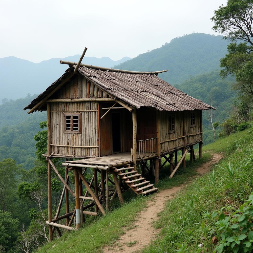 Ngôi nhà sàn truyền thống của đồng bào dân tộc ở Xã Xuân Quang, Tuyên Quang