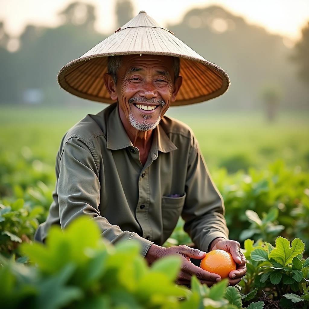 Ghi lại khoảnh khắc người dân địa phương tại Hưng Phú, tỉnh Hưng Yên đang cần mẫn thu hoạch nông sản trên đồng