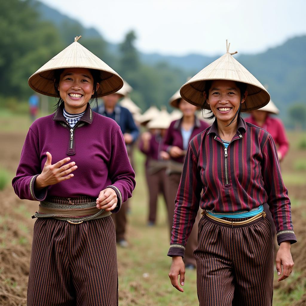 Người dân địa phương tại Xã Mường Bo, Tỉnh Lào Cai trong đời sống thường nhật