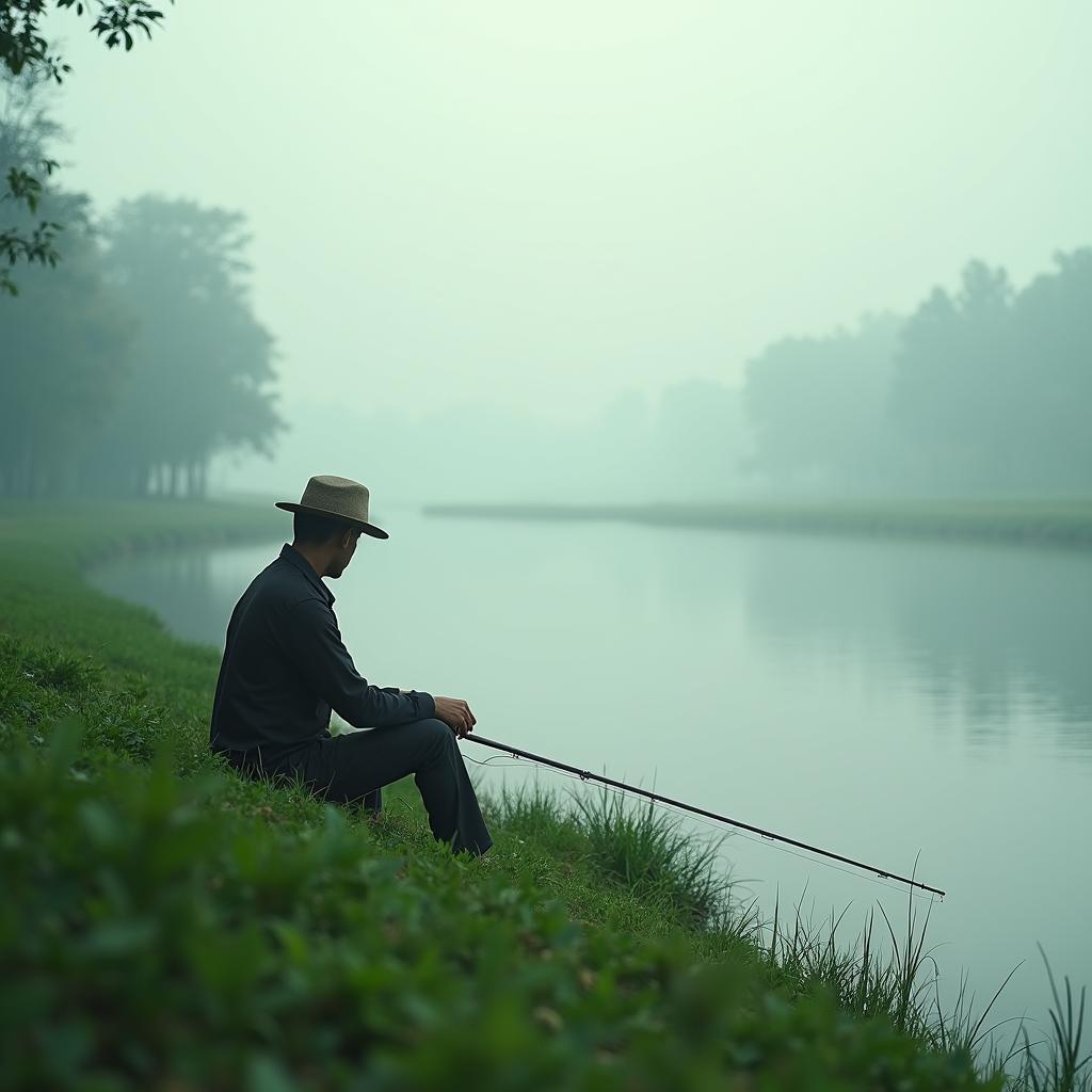 Ý nghĩa giấc mơ thấy câu cá bên bờ sông yên ả và thanh bình