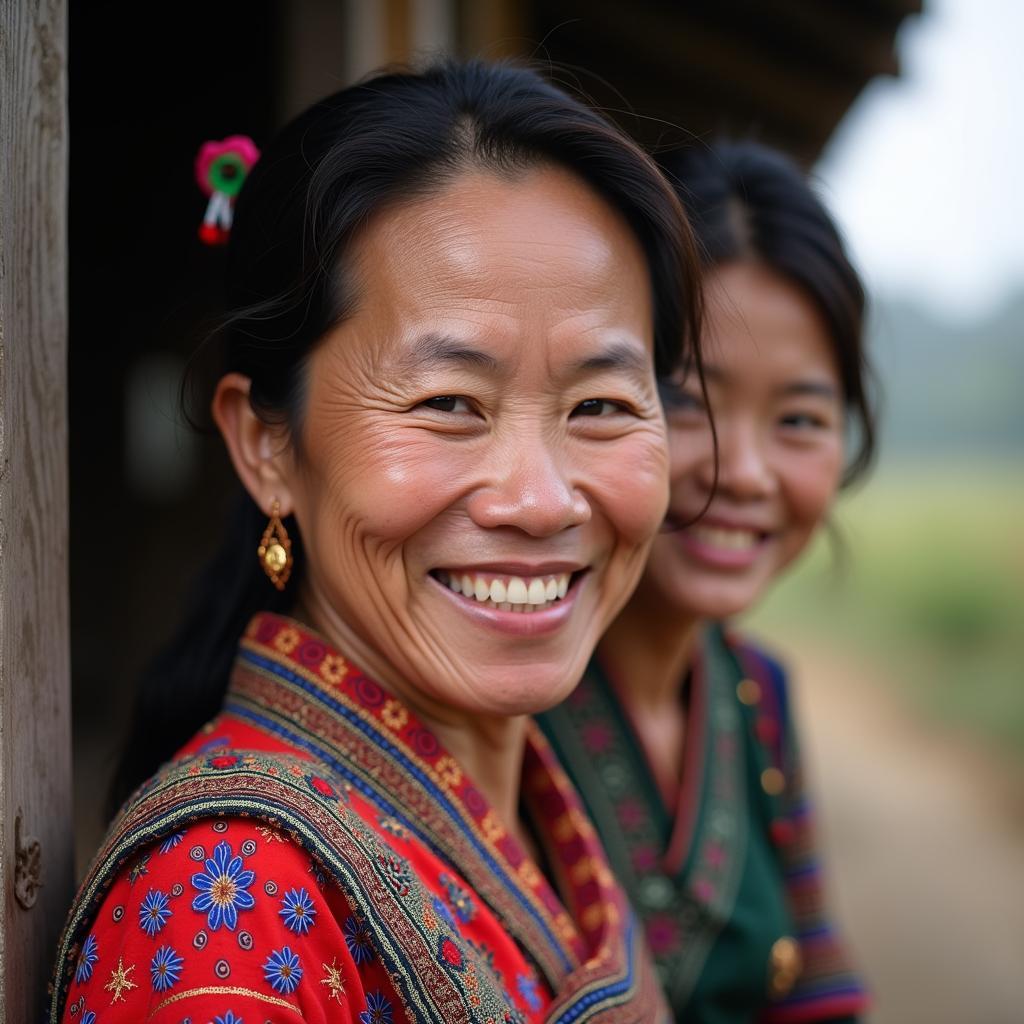 Người dân tộc bản địa Thông Nguyên Tuyên Quang với trang phục truyền thống, nụ cười hiếu khách.