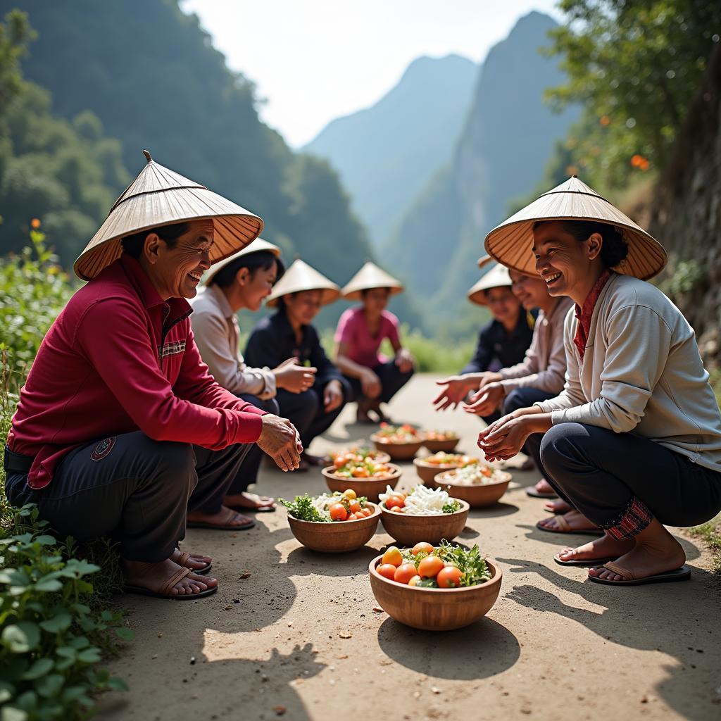 Hình ảnh người dân địa phương Xã Dương Quỳ, Tỉnh Lào Cai trong cuộc sống thường nhật và nét văn hóa độc đáo