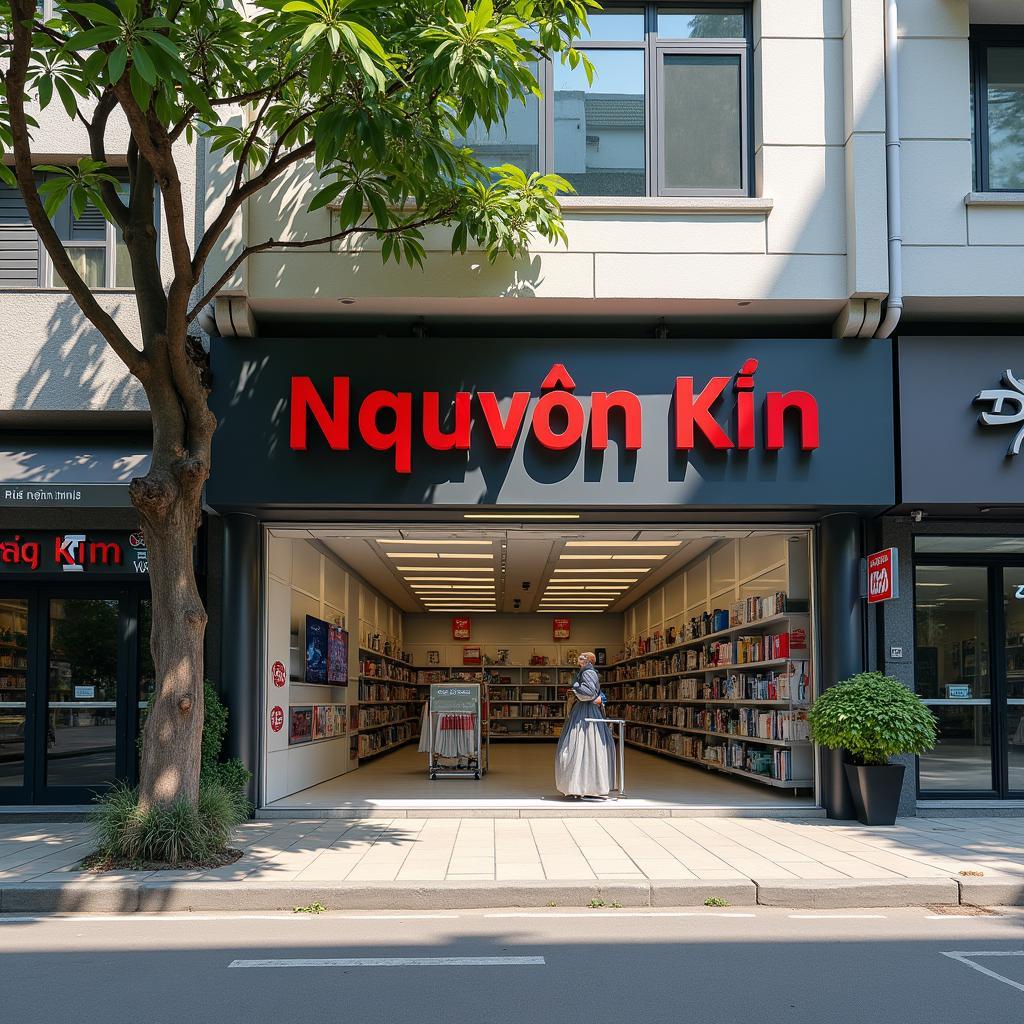 Toàn cảnh mặt tiền siêu thị điện máy Nguyễn Kim Nha Trang tại Lô số 4 Đường 19/5