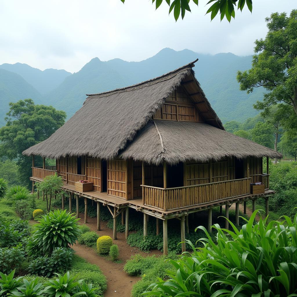 Ngôi nhà Gươl truyền thống độc đáo của người Cơ Tu ở Huyện Tây Giang, Quảng Nam