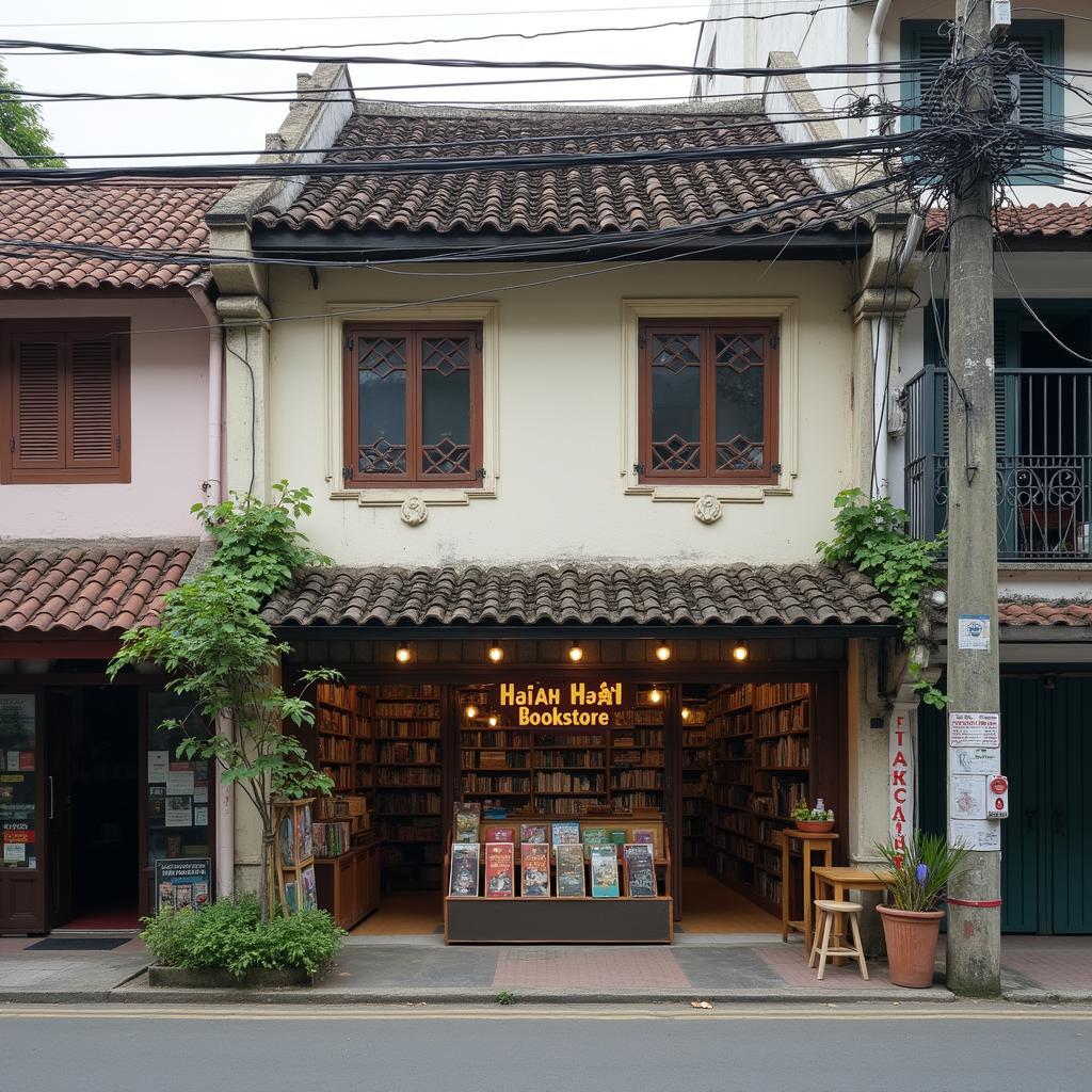 Mặt tiền Nhà sách Hải Ân tại số 2B Nguyễn Thị Minh Khai, Quận 1, TP. HCM