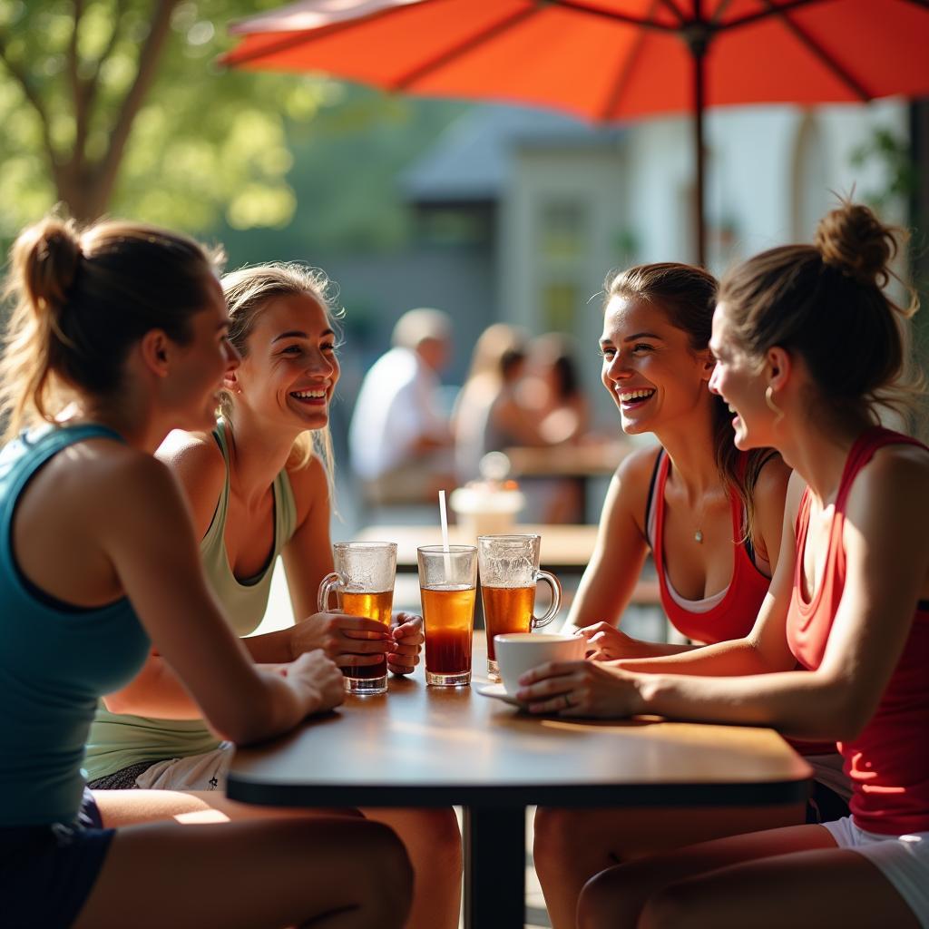 Mở rộng friendships qua lớp cầu lông mẫu bằng những buổi gặp gỡ thân mật sau giờ tập, củng cố thêm tình bạn bền chặt.