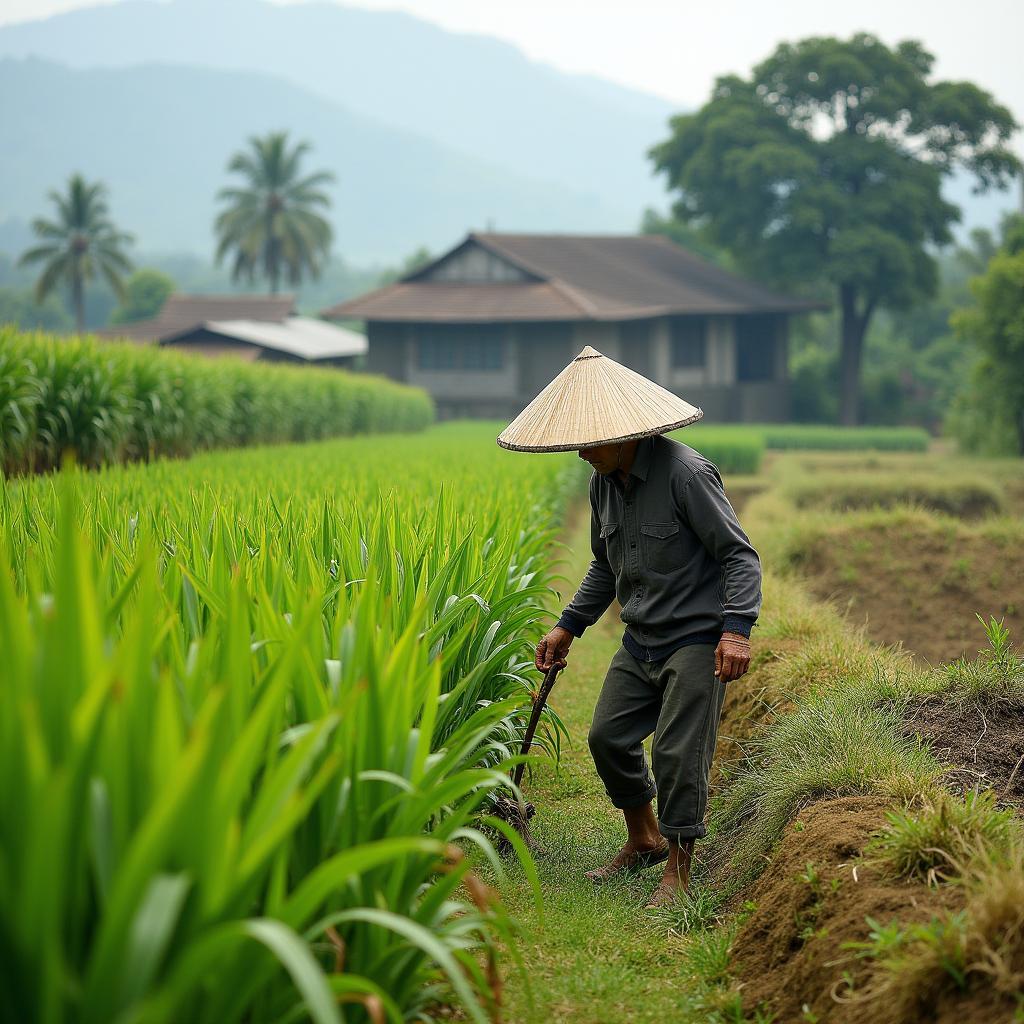 Hoạt động nông nghiệp, trồng trọt hoặc chăn nuôi tại Xã Bình Xa, Hàm Yên.