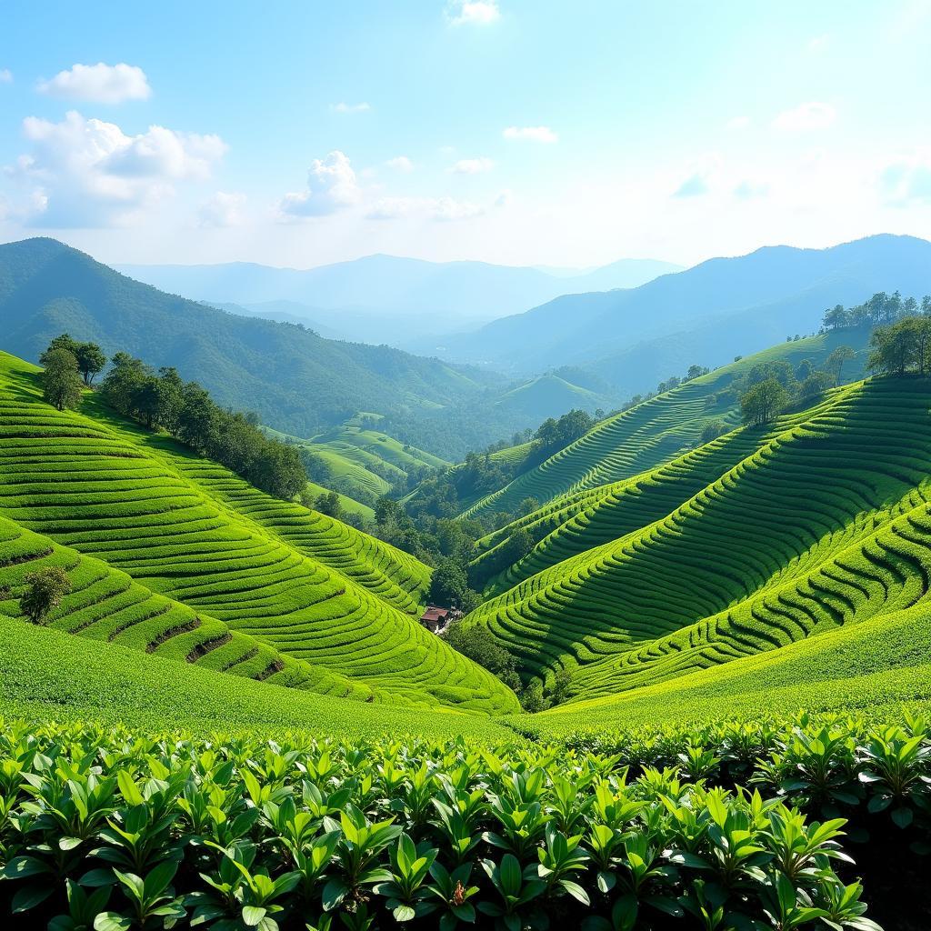 Phong cảnh thiên nhiên tươi đẹp tại Xã Nghinh Tường, Võ Nhai, Thái Nguyên
